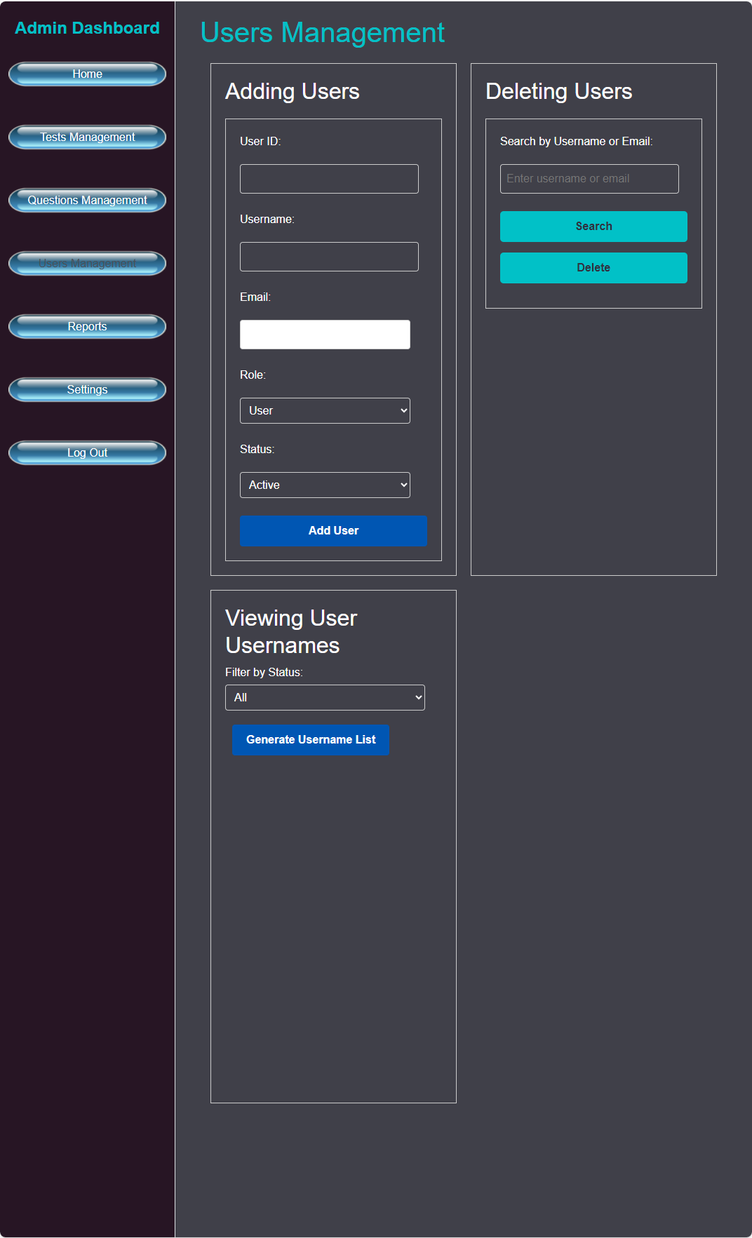 Adding Questions